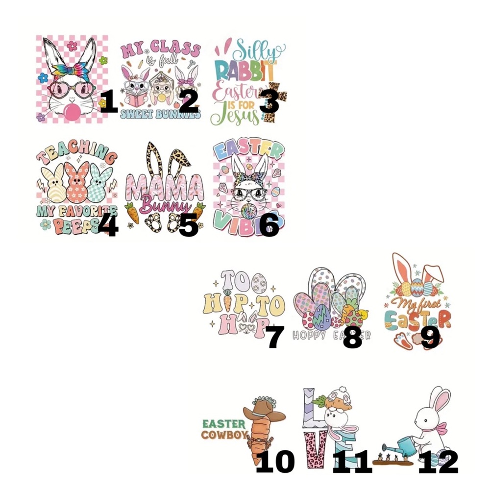 Easter Themed Graphic Stickers
